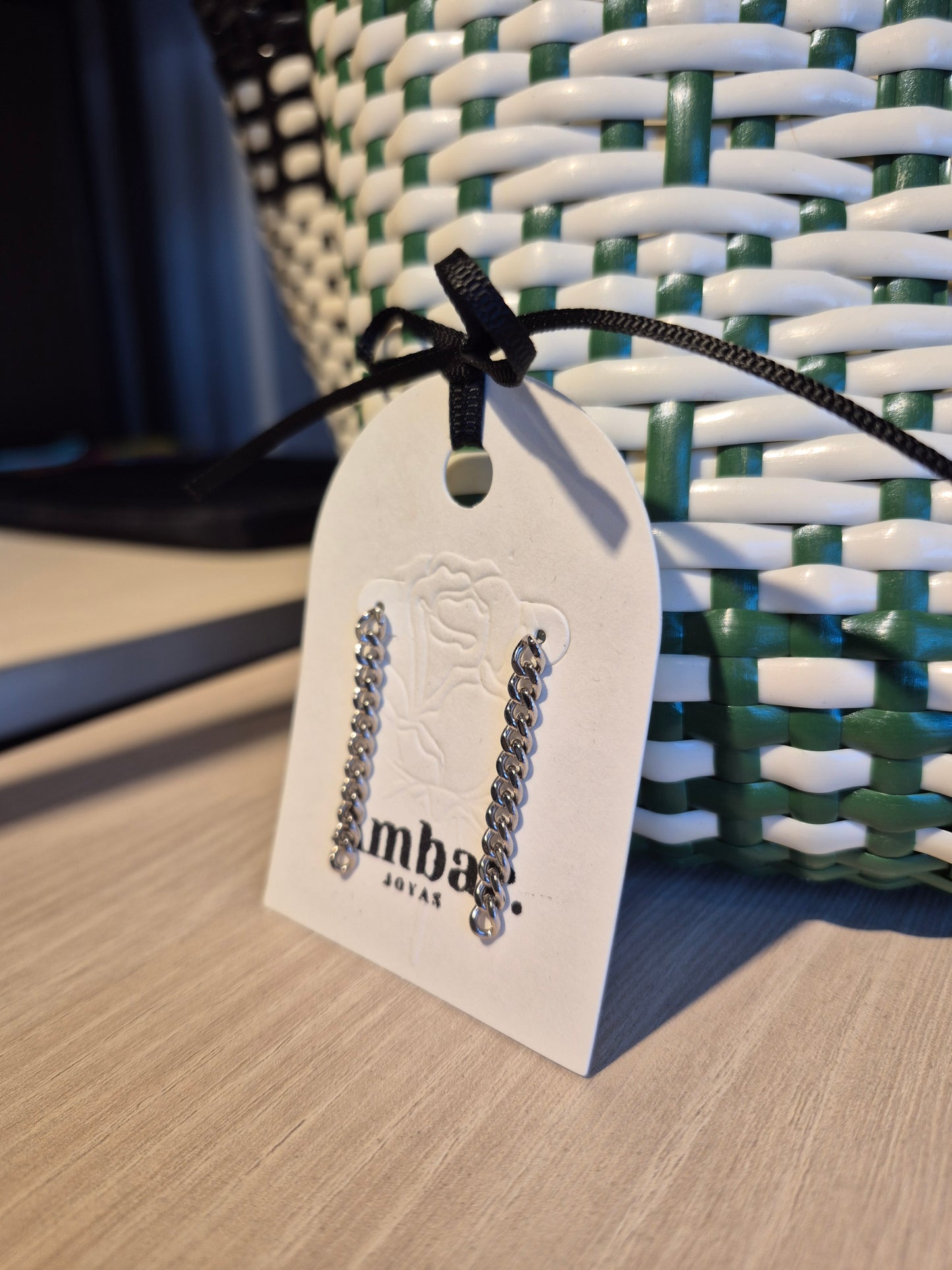 Aros Cadenas Mini - Rodio