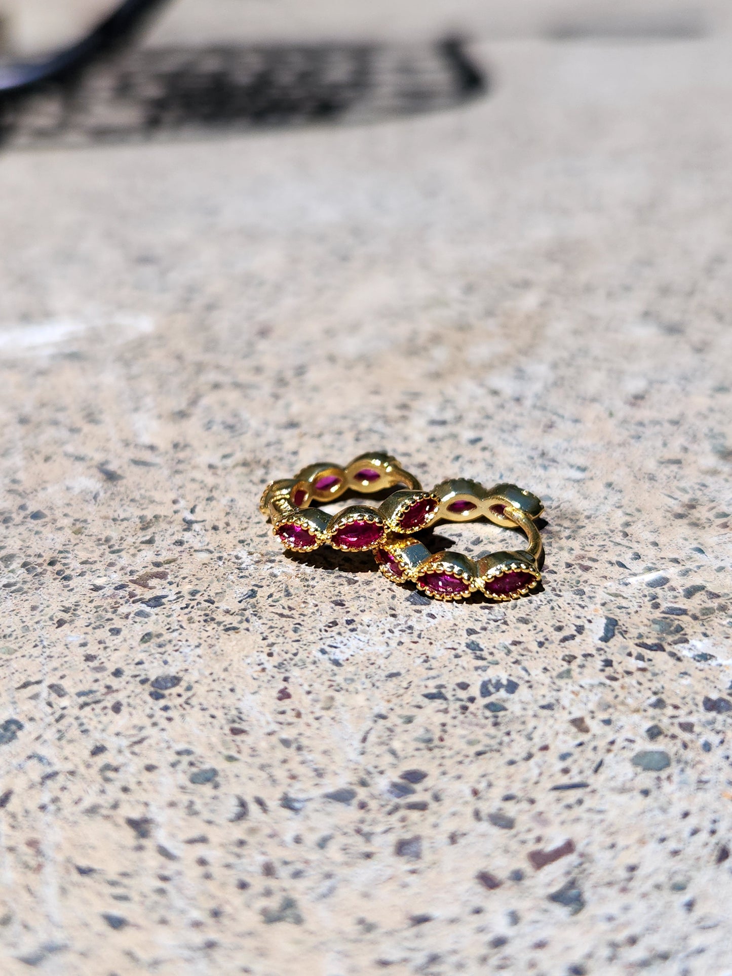 Argollas Marquise Fucsia