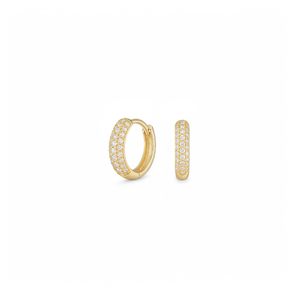 Argollas Huggies Micro Pave