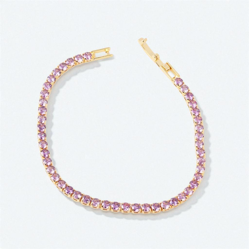 Pulsera Tennis 3mm Lila