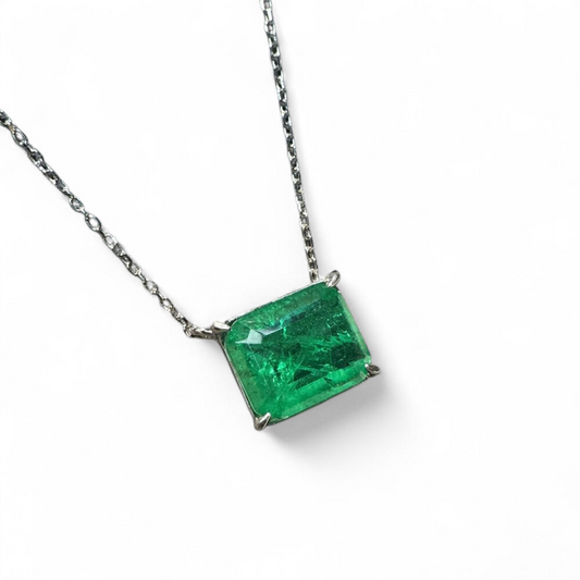 Cadena Circonita Esmelarda 3ct - Plata 925