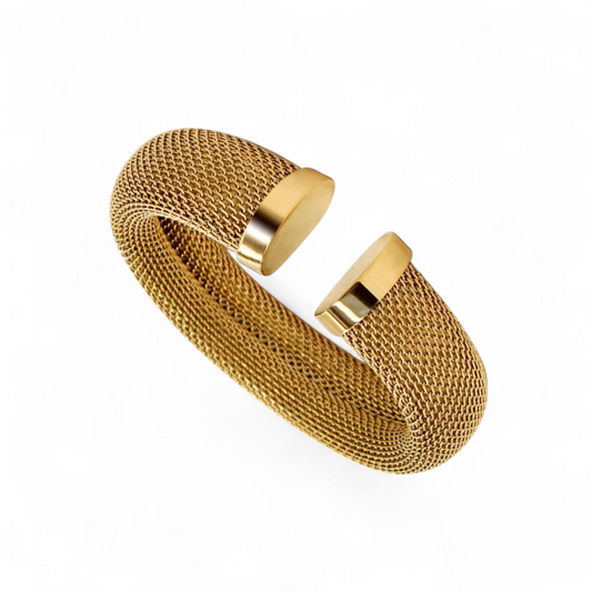 Pulsera Malla Acero Inoxidable - Oro