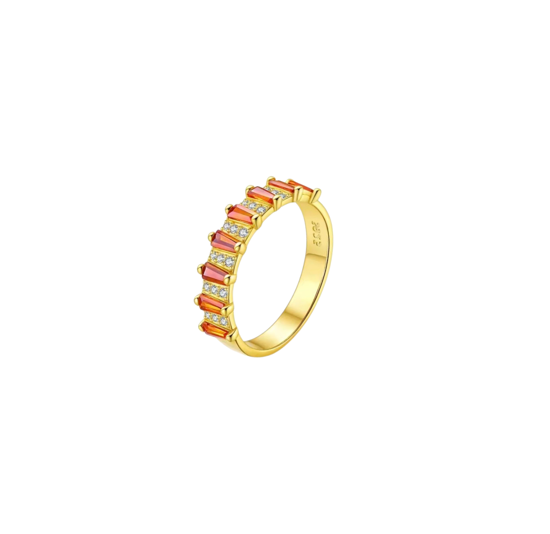 Anillo Prisma Rosado Plata
925 - Baňo Oro 18k