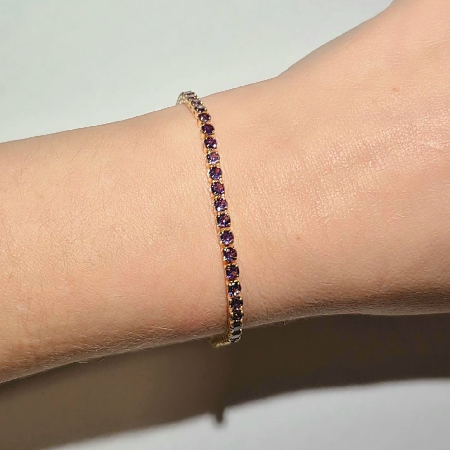 Pulsera Tennis 3mm Lila