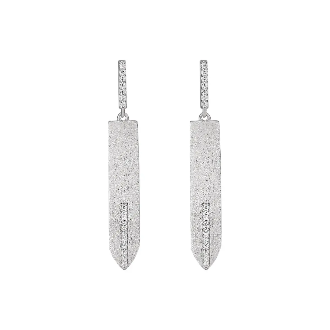 Aros Spade Plata 925 - Rodio