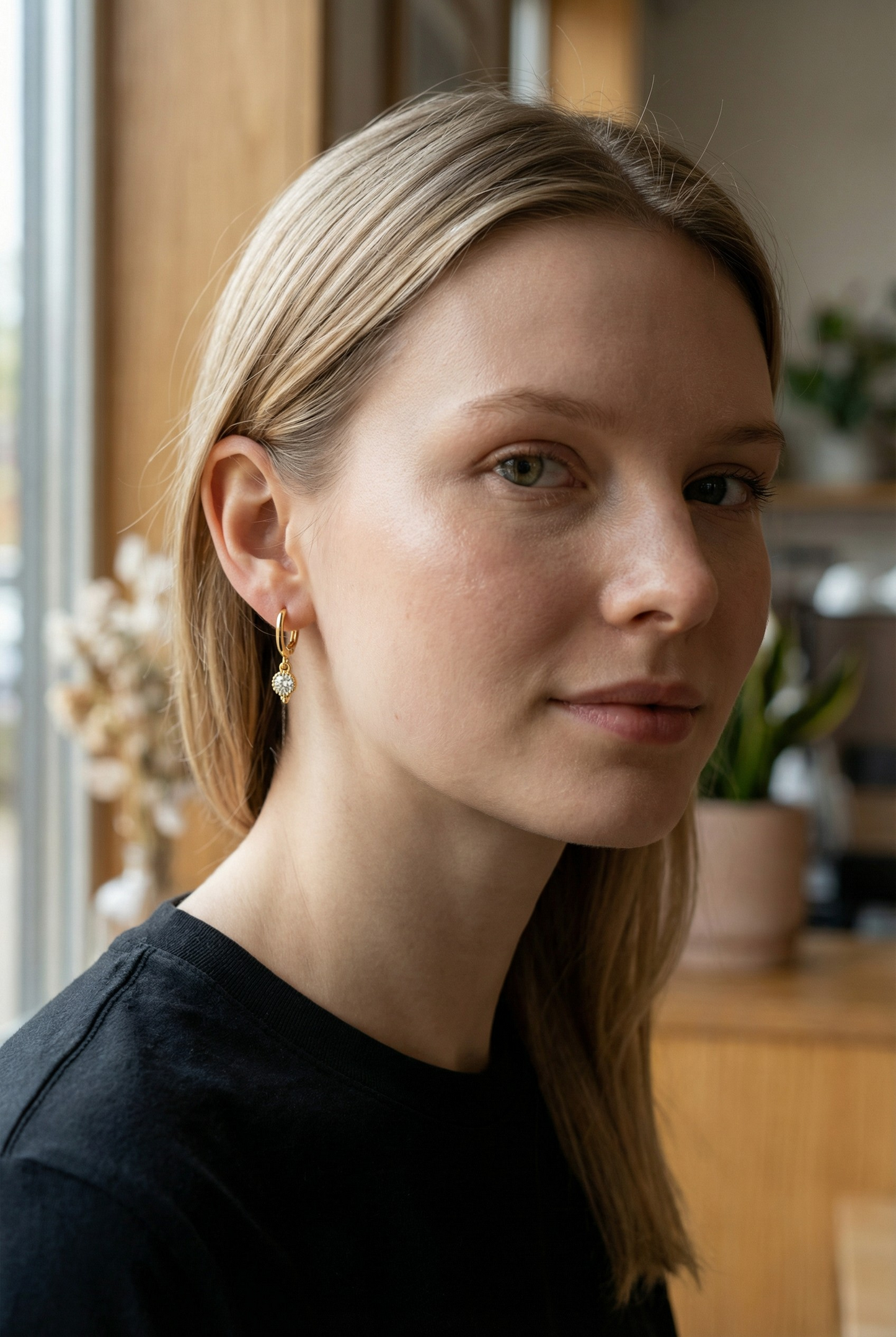 Argollas Mini Drop Circonitas