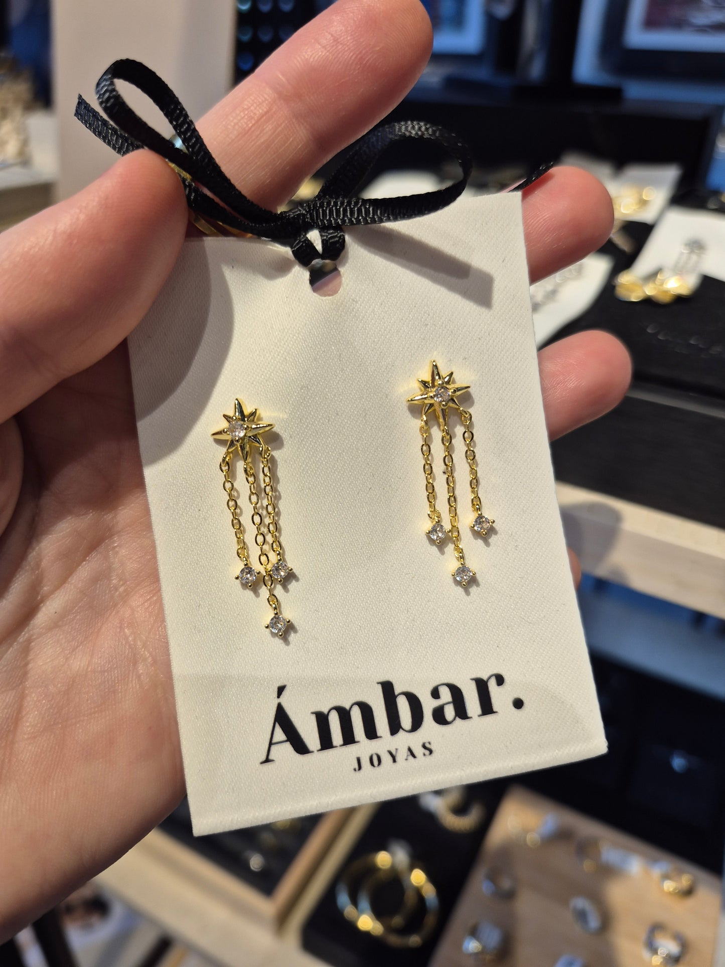 Aros Starfall Plata 925 – Baño de Oro 18k