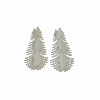 Aros Plumas Calada – Baño de Plata