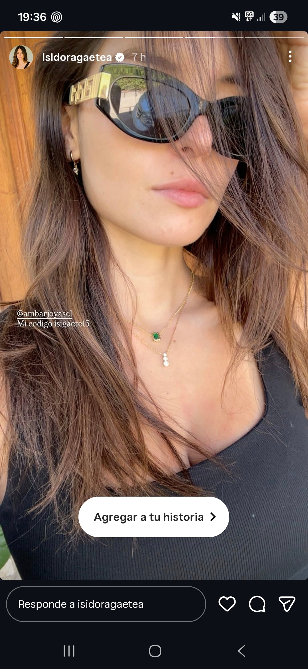 Cadena Ajustable Punto de Luz Verde Rectangular Baño de Oro 18k