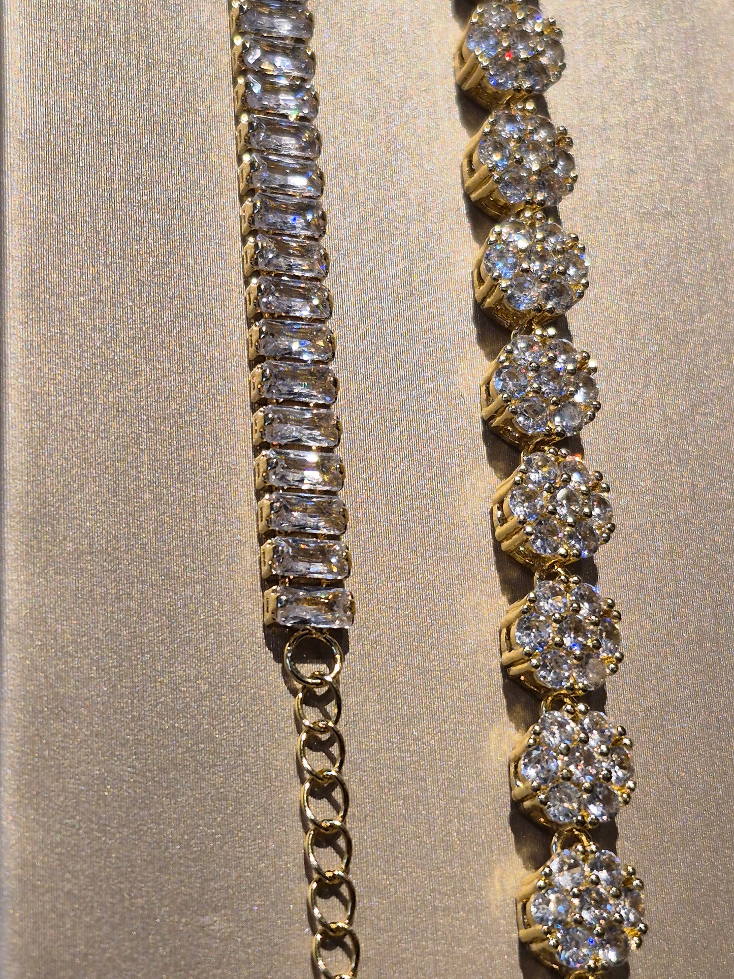 Collar Choker Circonitas Baguettes Blancas