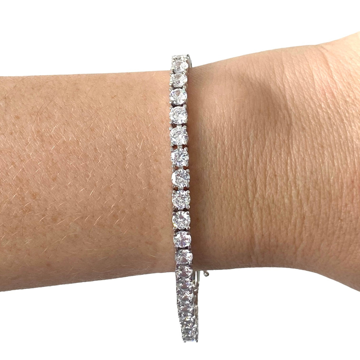 Pulsera Tennis Clásica Circones 4mm – Plata 925