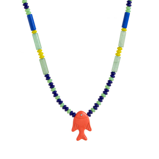 Collar Multicolor Pez Naranjo