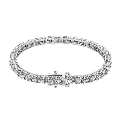 Pulsera Tennis 4mm Plata 925 - Ámbar Joyas