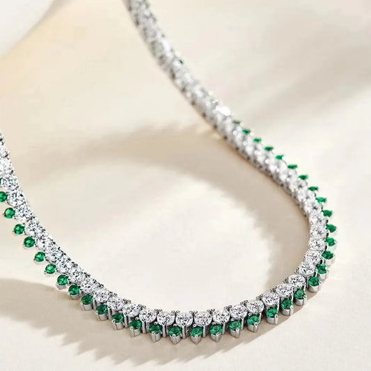 Collar Tennis de Moisanitas (A Pedido) - Ámbar Joyas