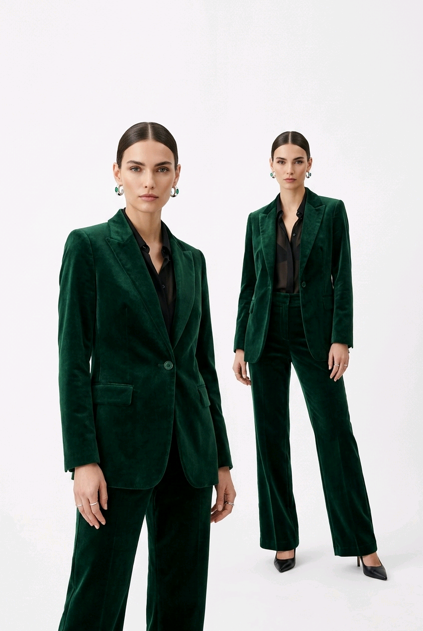 Argollas Gruesas Oval Verde – Baño de Rodio - Ámbar Joyas (foto 2)