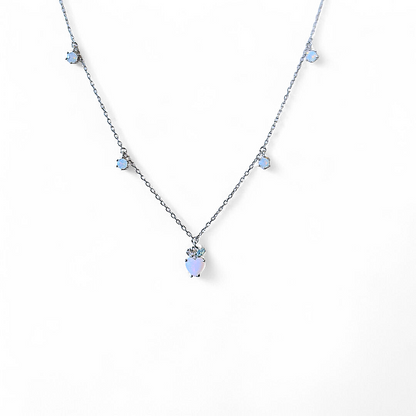 Cadena Charms Rosados - Plata 925