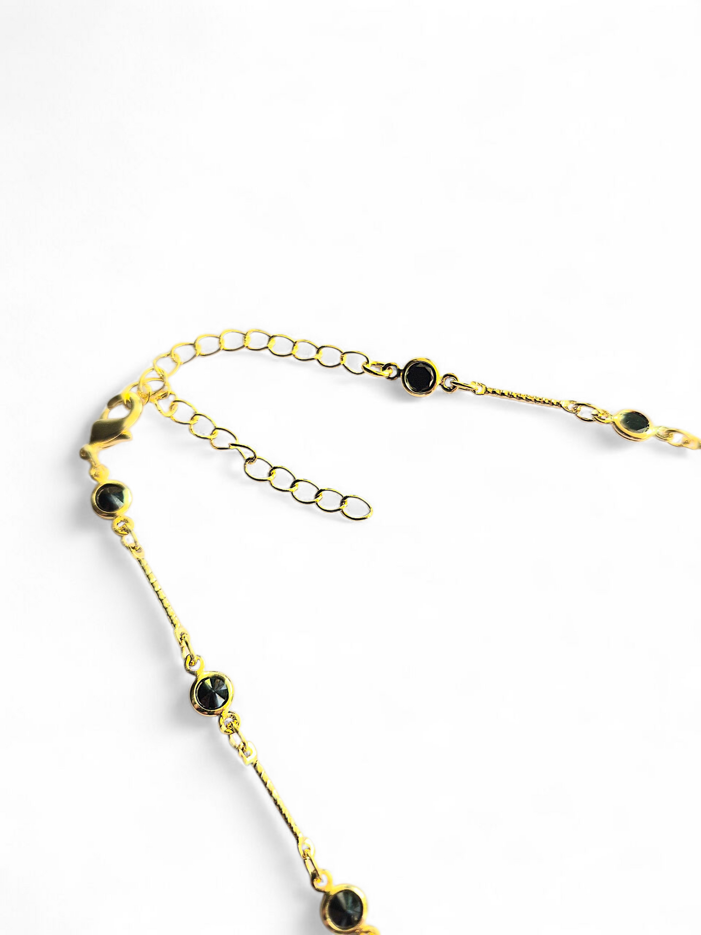 Collar Ajustable Circonitas Negras