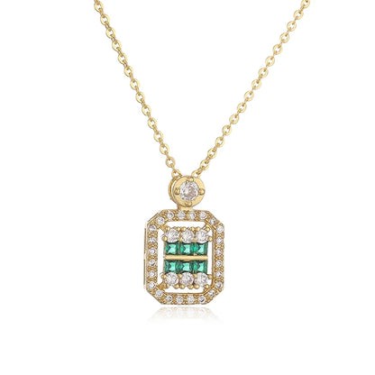 Cadena Dafne Verde Dorado