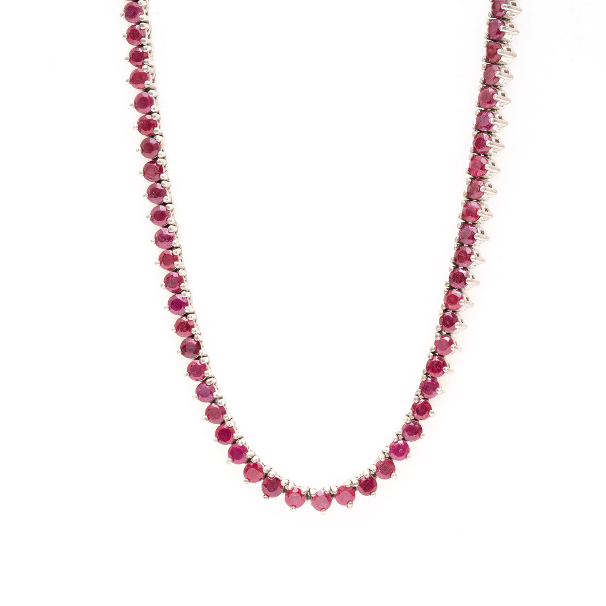 Collar Tennis Piedras Naturales 3mm – Plata 925