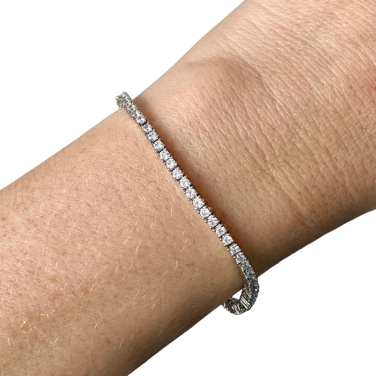 Pulsera Tennis Clásica Circones 2mm – Plata 925