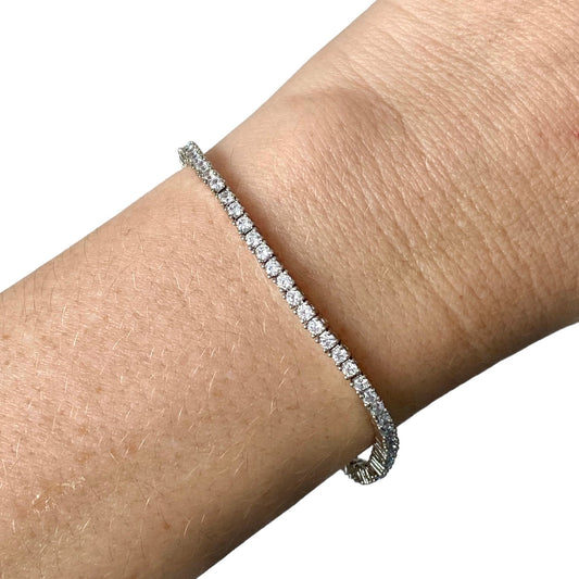 Pulsera Tennis Clásica Circones 2mm – Plata 925