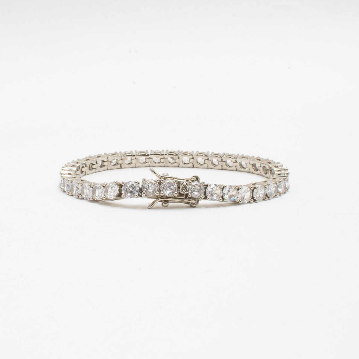 Pulsera Tennis Clásica Circones 4mm – Baño de Platino