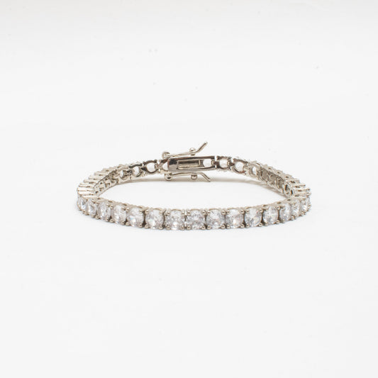 Pulsera Tennis Clásica Circones 4mm – Baño de Platino