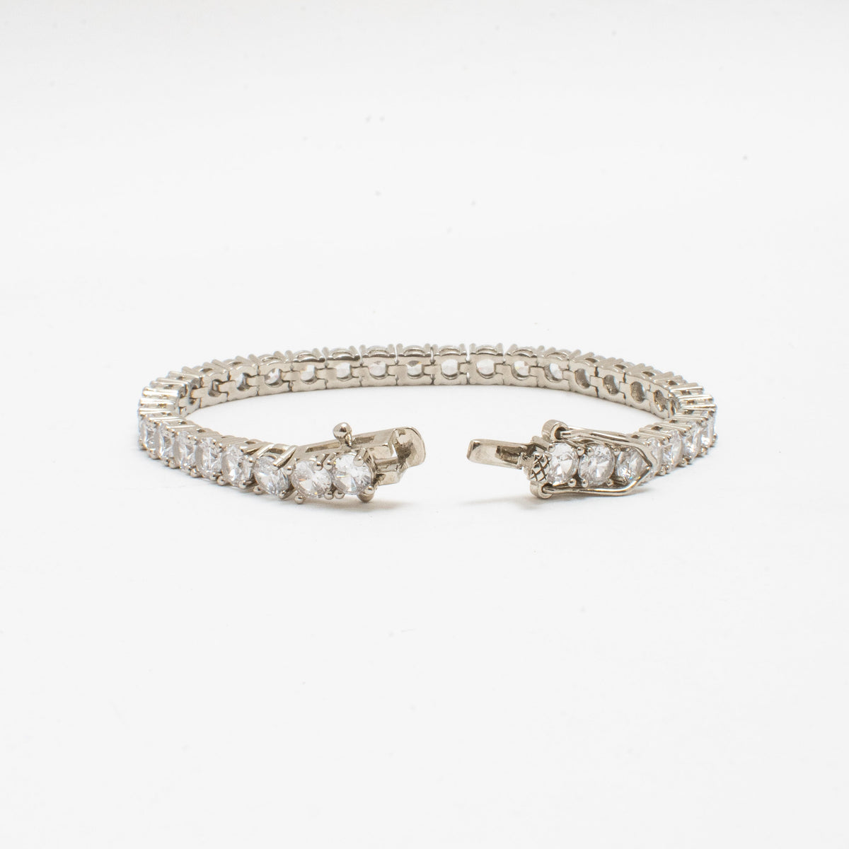 Pulsera Tennis Clásica Circones 4mm – Baño de Platino