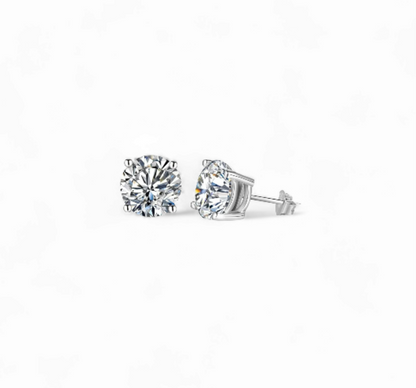 Aros Moisanitas 1.0ct Plata 925