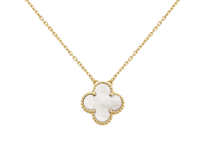 Cadena Clover Nacar Trebol Dorado
