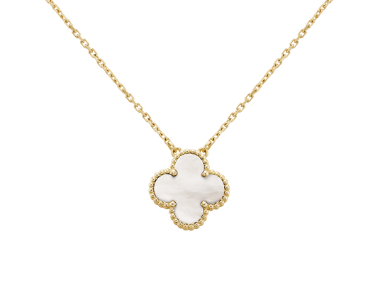 Cadena Clover Nacar Trebol Dorado
