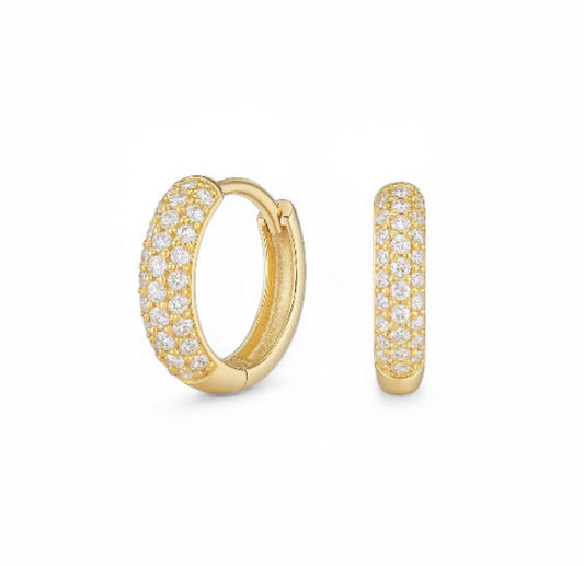 Argollas Huggies Micro Pave