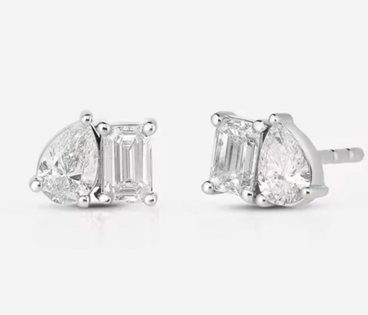 Aros Toi et Moi Plata 925 - Rodio