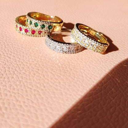 Anillo Cintillo Ajustable Fucsia