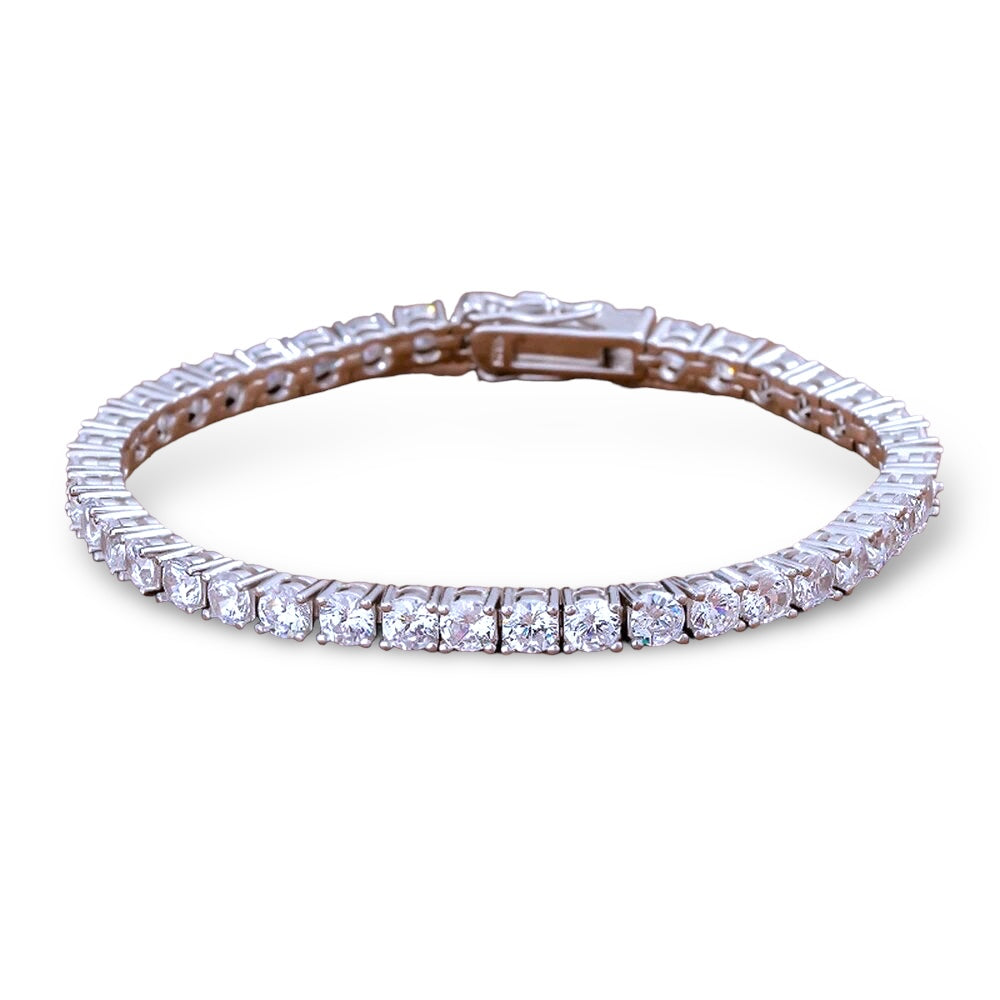 Pulsera Tennis Clásica Circones 4mm – Plata 925
