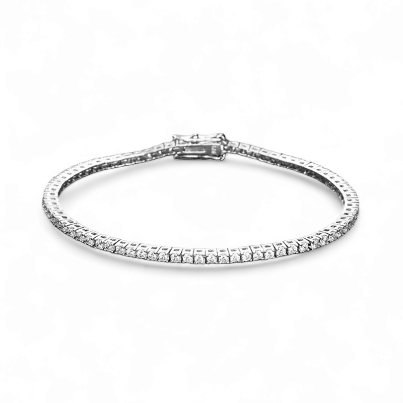 PULSERA TENNIS MOISANITAS 2MM - Ámbar Joyas