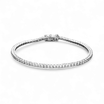 PULSERA TENNIS MOISANITAS 2MM - Ámbar Joyas