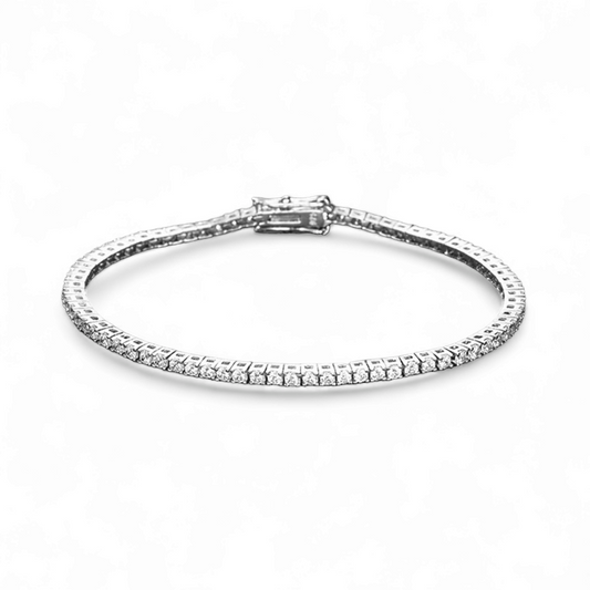 PULSERA TENNIS MOISANITAS 2MM - Ámbar Joyas