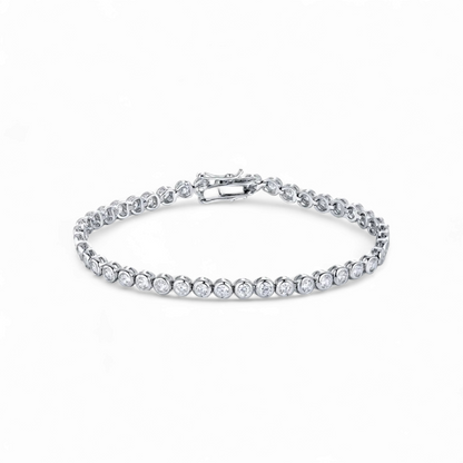 Pulsera Tennis Bezel - Ámbar Joyas