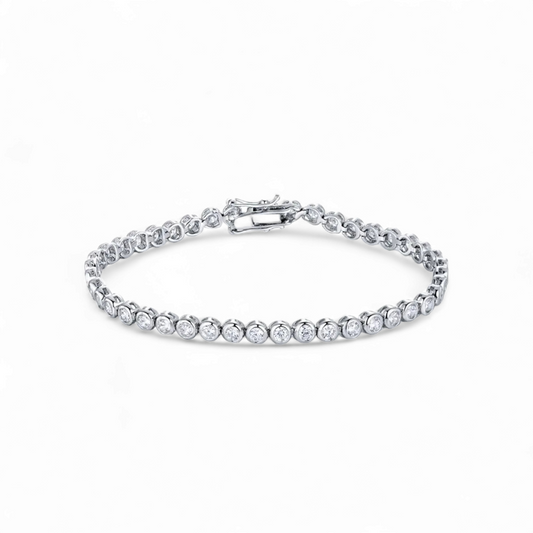 Pulsera Tennis Bezel - Ámbar Joyas