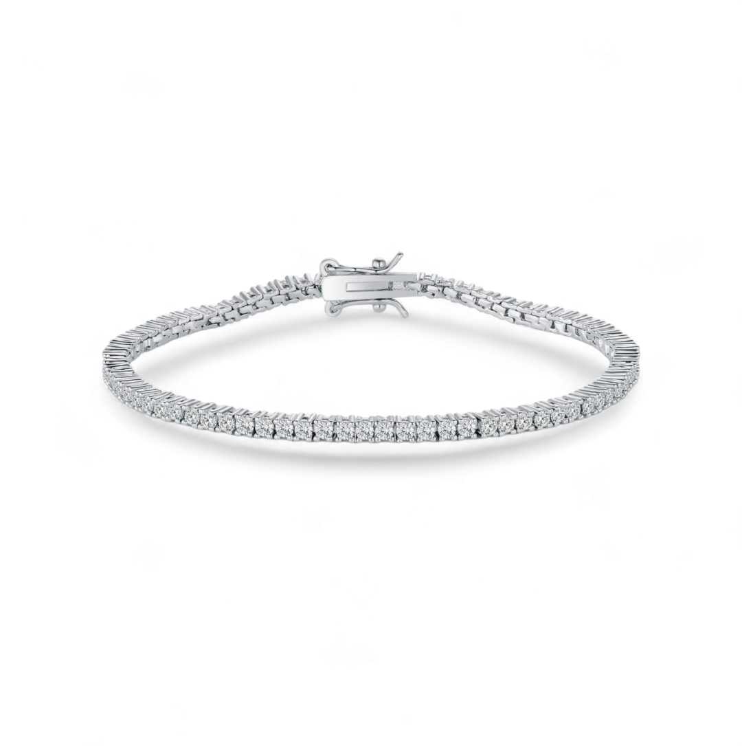 Pulsera Tennis 2mm Plateado - Ámbar Joyas