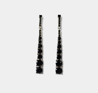 Aros Charcoal Chic - Ámbar Joyas