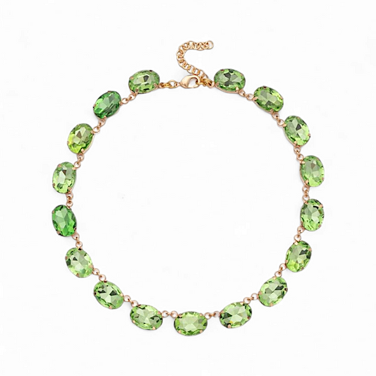 Collar Anna Oval Verde Claro