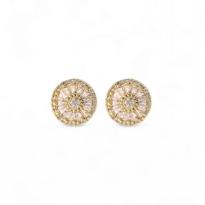 Aros Studs Pizza Dorado