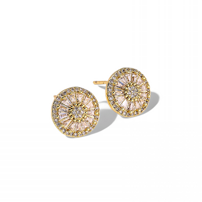 Aros Studs Pizza Dorado