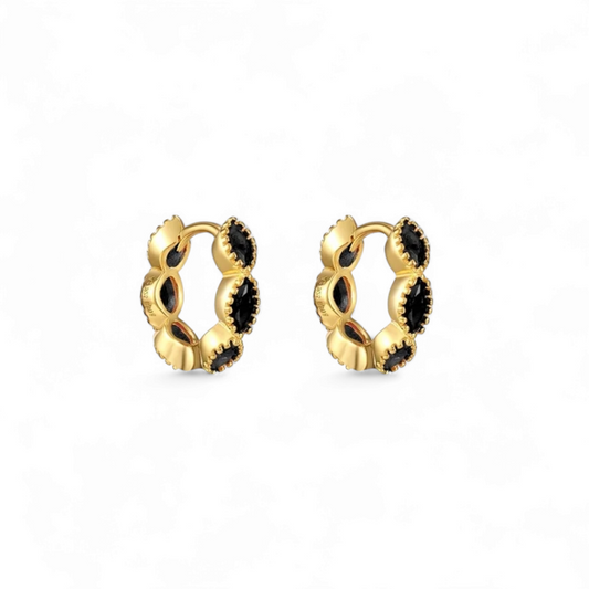 Argollas Marquise Negro