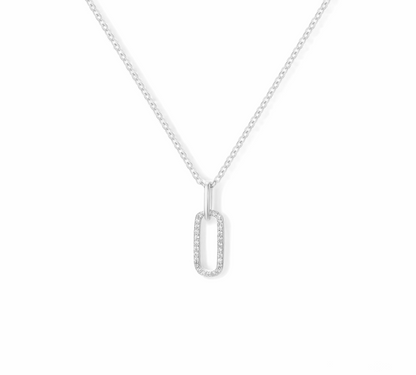 Cadena Paper Clip Circones Plata 925