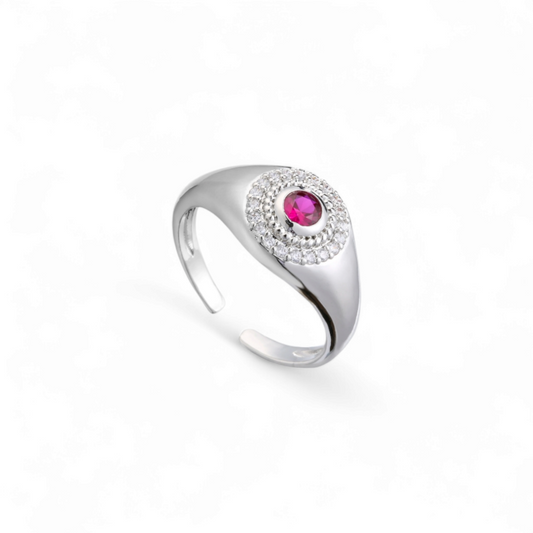 Anillo Sello Circones Fucsia