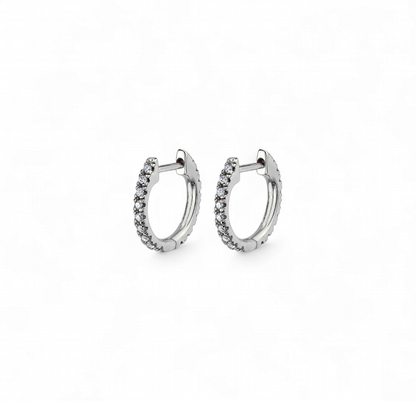 Argollas Circones Blancos (2 colores)