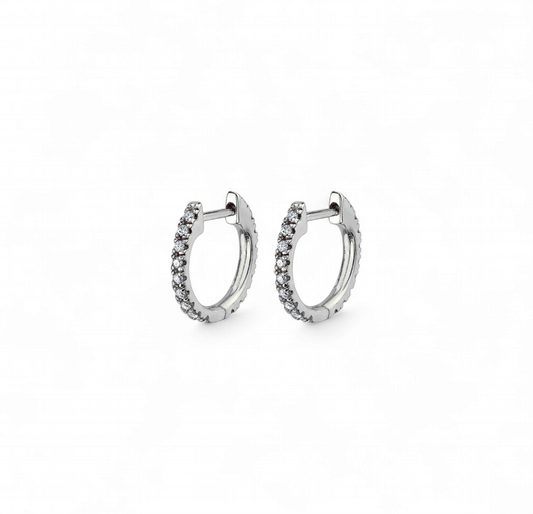 Argollas Circones Blancos (2 colores)